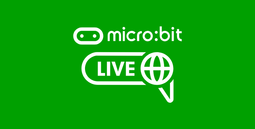 Green background with micro:bit Live Global identifier