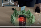 Prototype of the solar powered car.