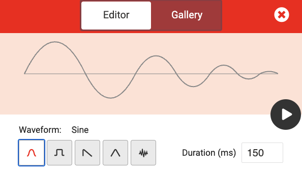 smooth sound wave form