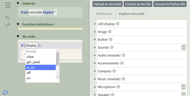 Screenshot of the Strype editor