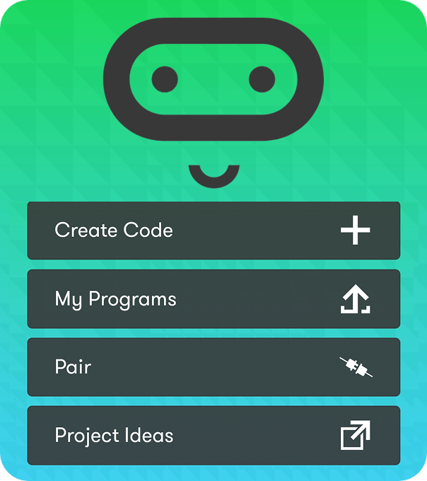 Gabháil scáileáin den scáileán baile aip micro:bit ar Android