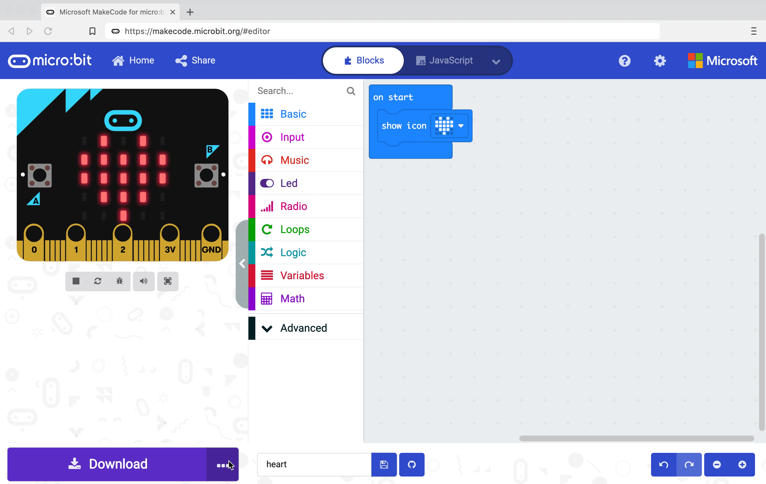 screen recording: how to connect micro:bit to MakeCode editor using webUSB