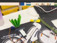 Screenshot of image of the smart cycle prototype.