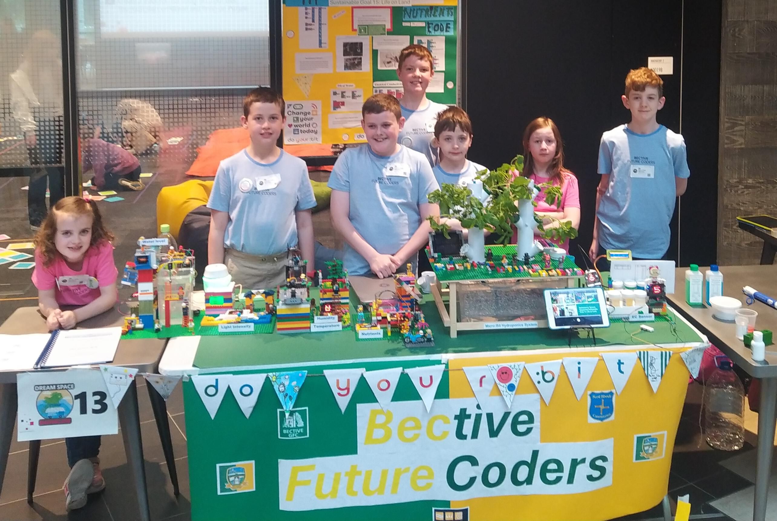 Students present the micro:bit Hydroponics System