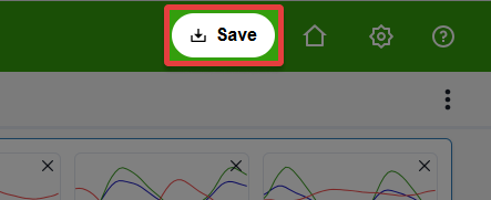 Screenshot of CreateAI save button