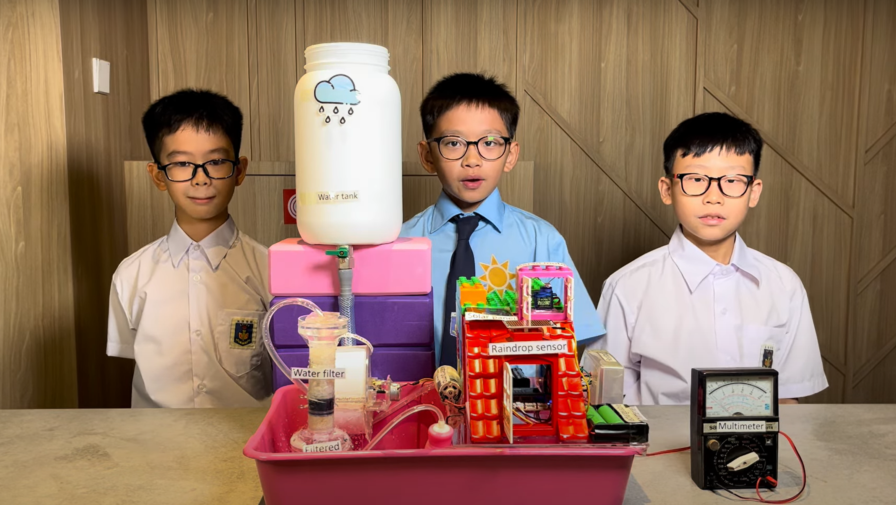 Students present the Resourceful Home prototype.