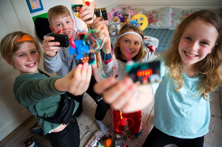 Children in Denmark enjoying micro:bit