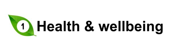 1. Health & wellbeing