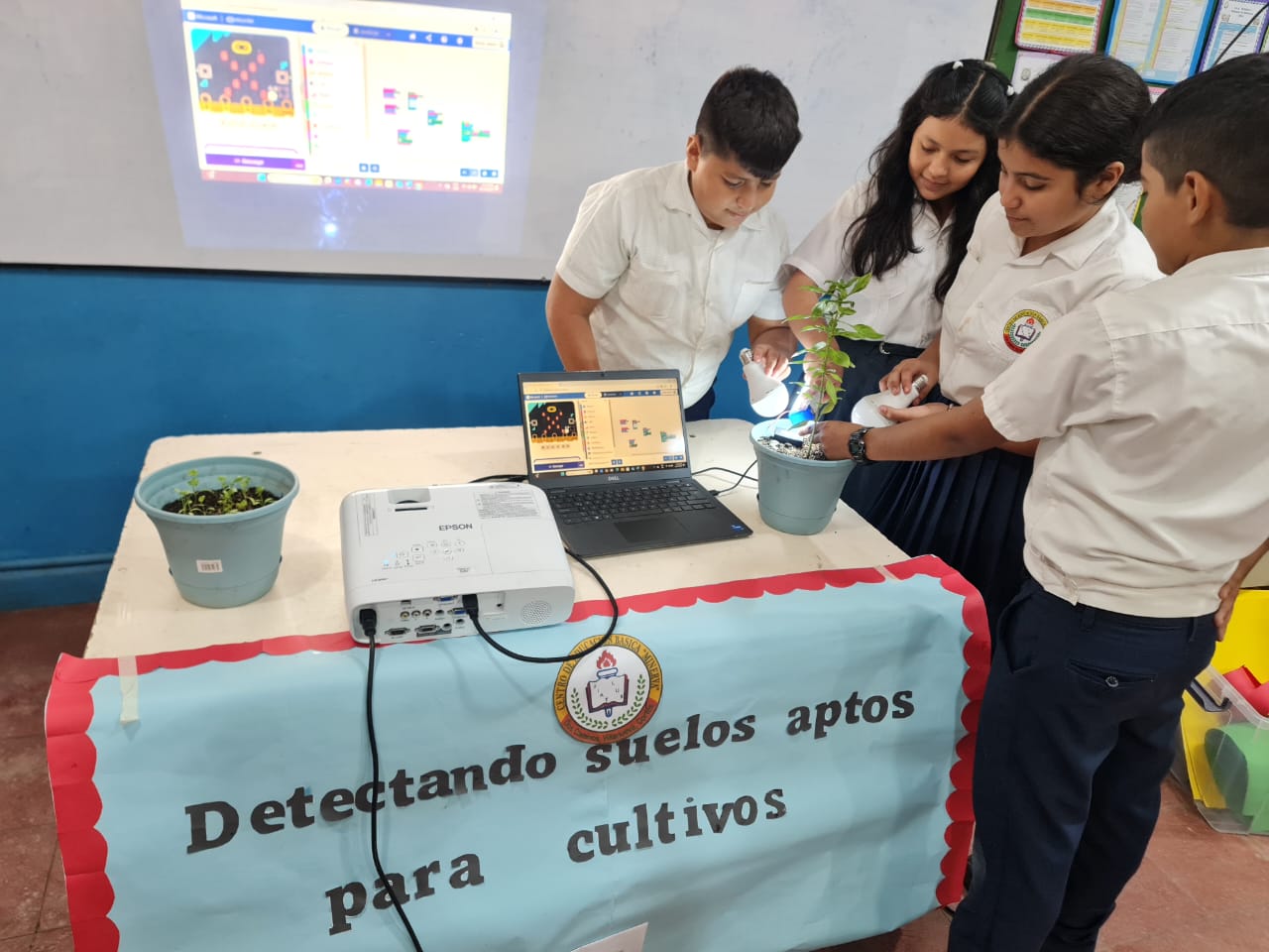 Students demonstrate their prototype.