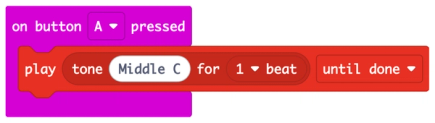 Code blocks for the Doorbell starter project