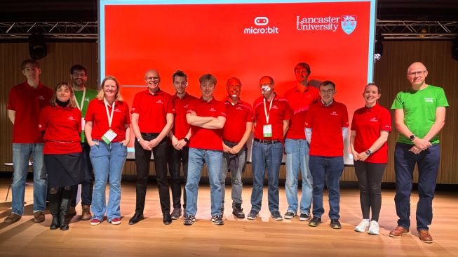 The MIRL team with members from Lancaster University and Micro:bit Educational Foundation 