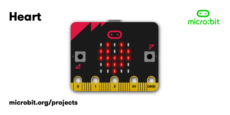 Show the heart-beating icon to your loved ones with the micro:bit! - Blog