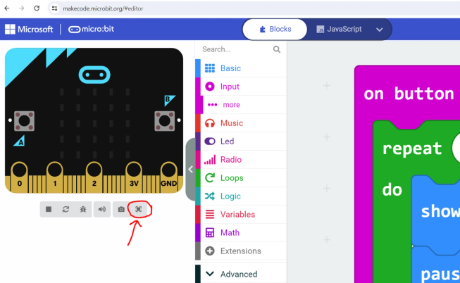 Screenshot showing fullscreen button