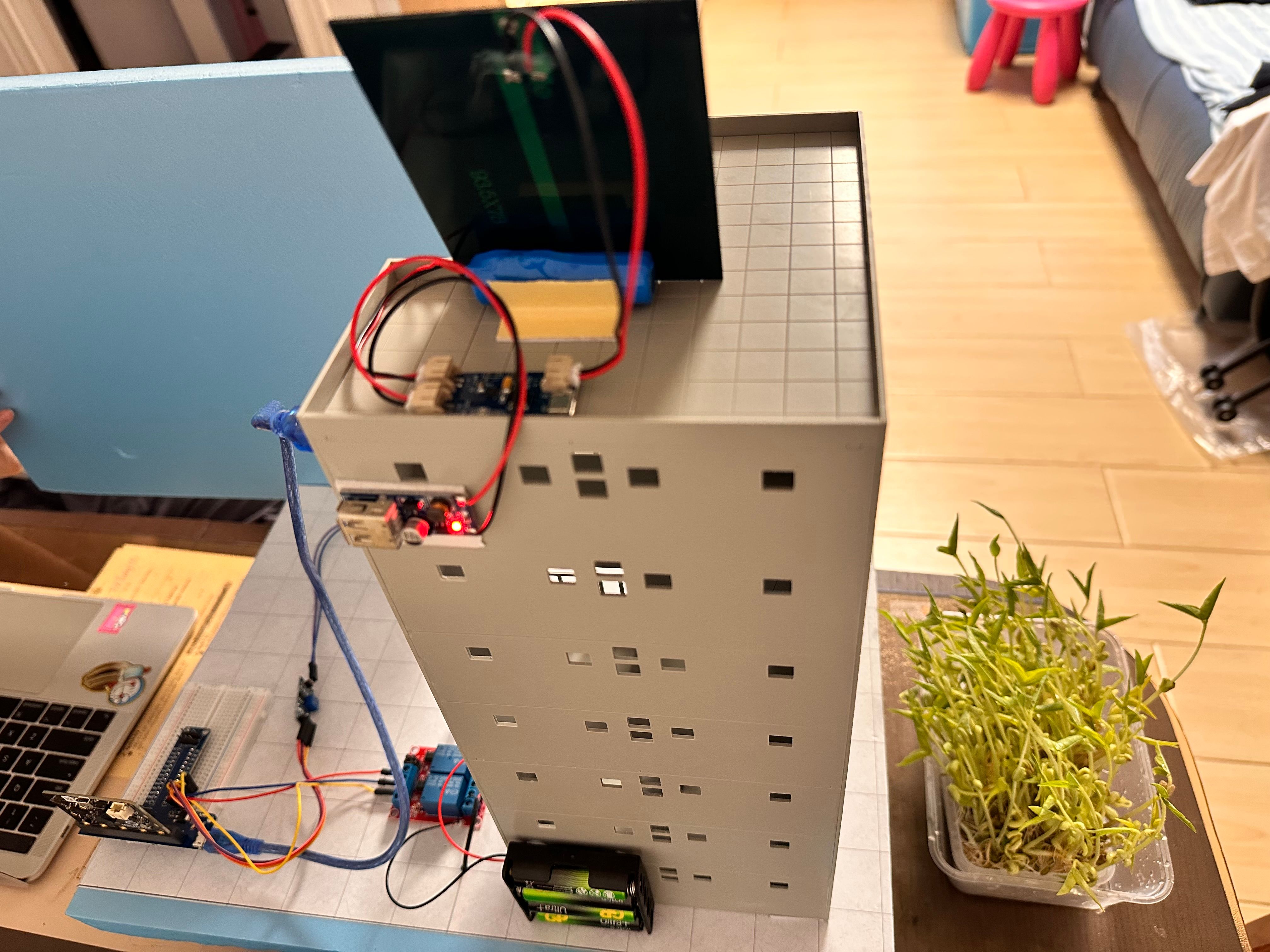 Photo of the Clear Water Collection System prototype.