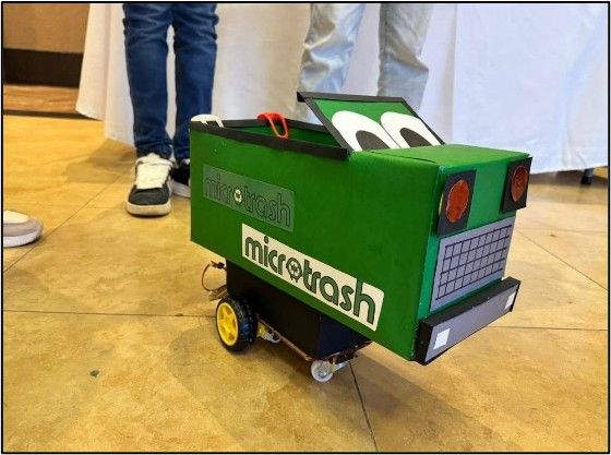 Prototype of the Microtrash project.