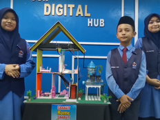 Students present the Smart Home, Smart Garden prototype.