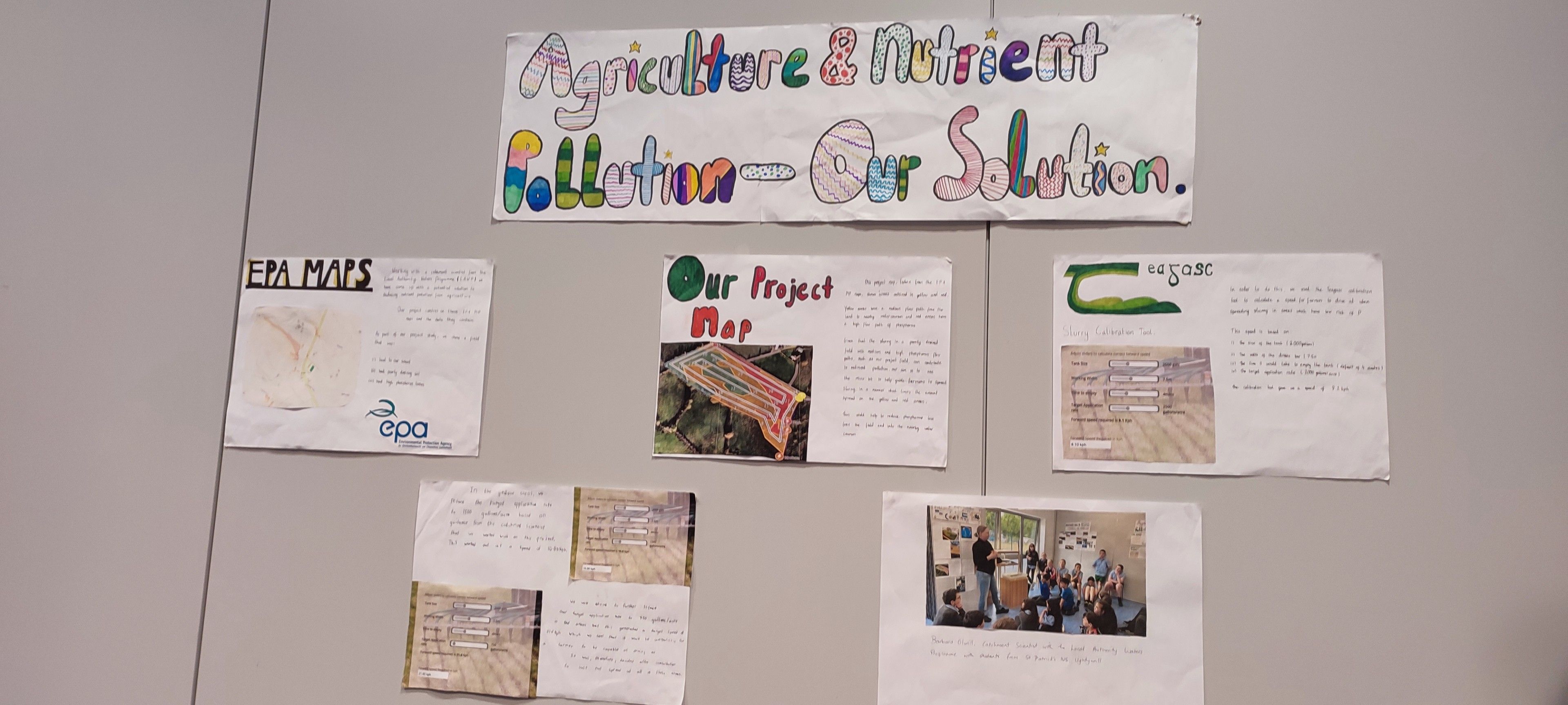 Pupils project work on agriculture and nutrient pollution 