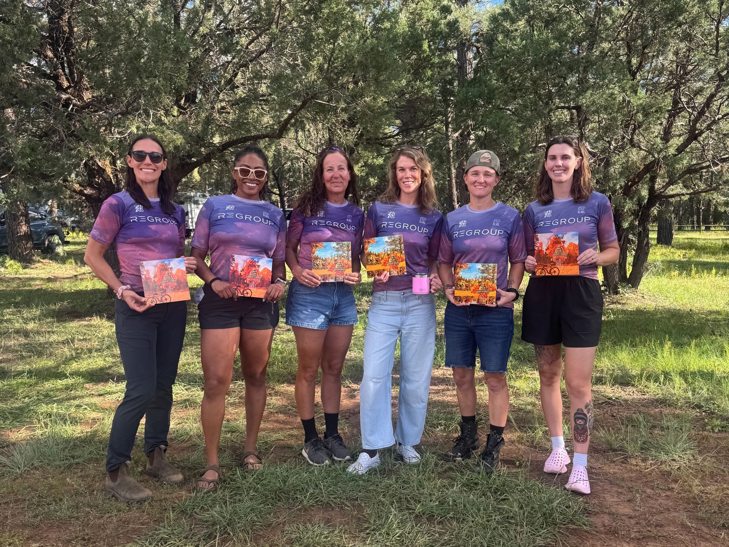 Regroup Racing holding their awards from Pinewood Showdown.