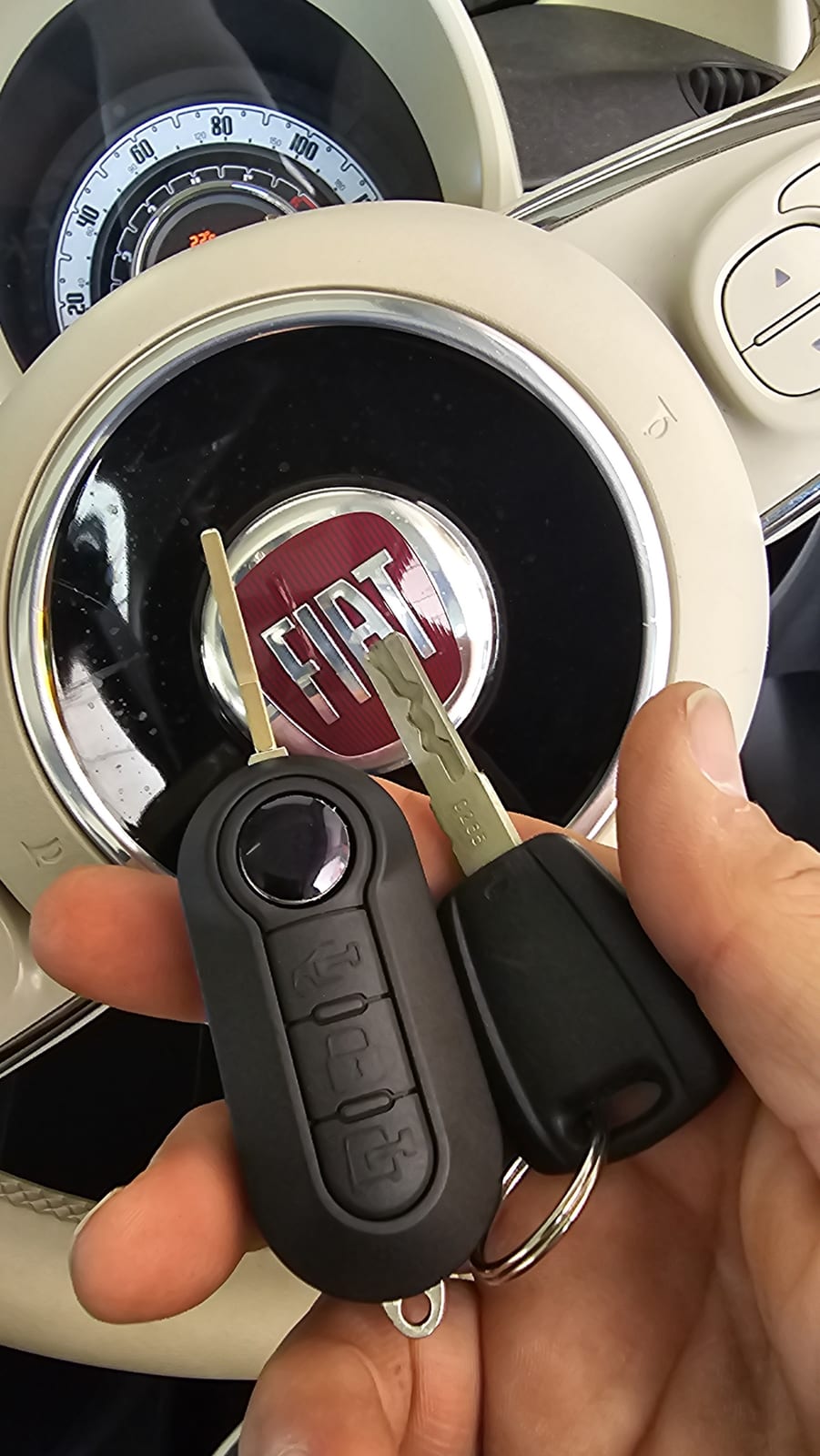 Fiat 500 remote-head key (spare key) by Lock City in Long Ashton