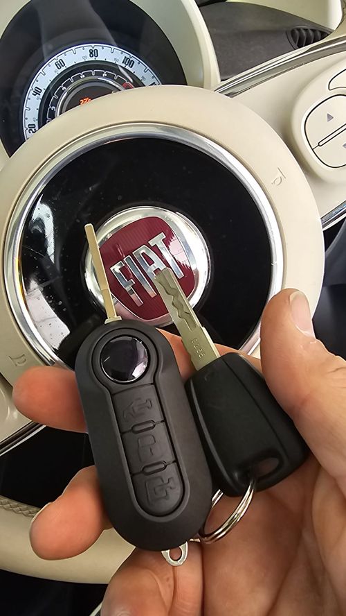 Fiat 500 remote-head key (spare key) by Lock City in Long Ashton