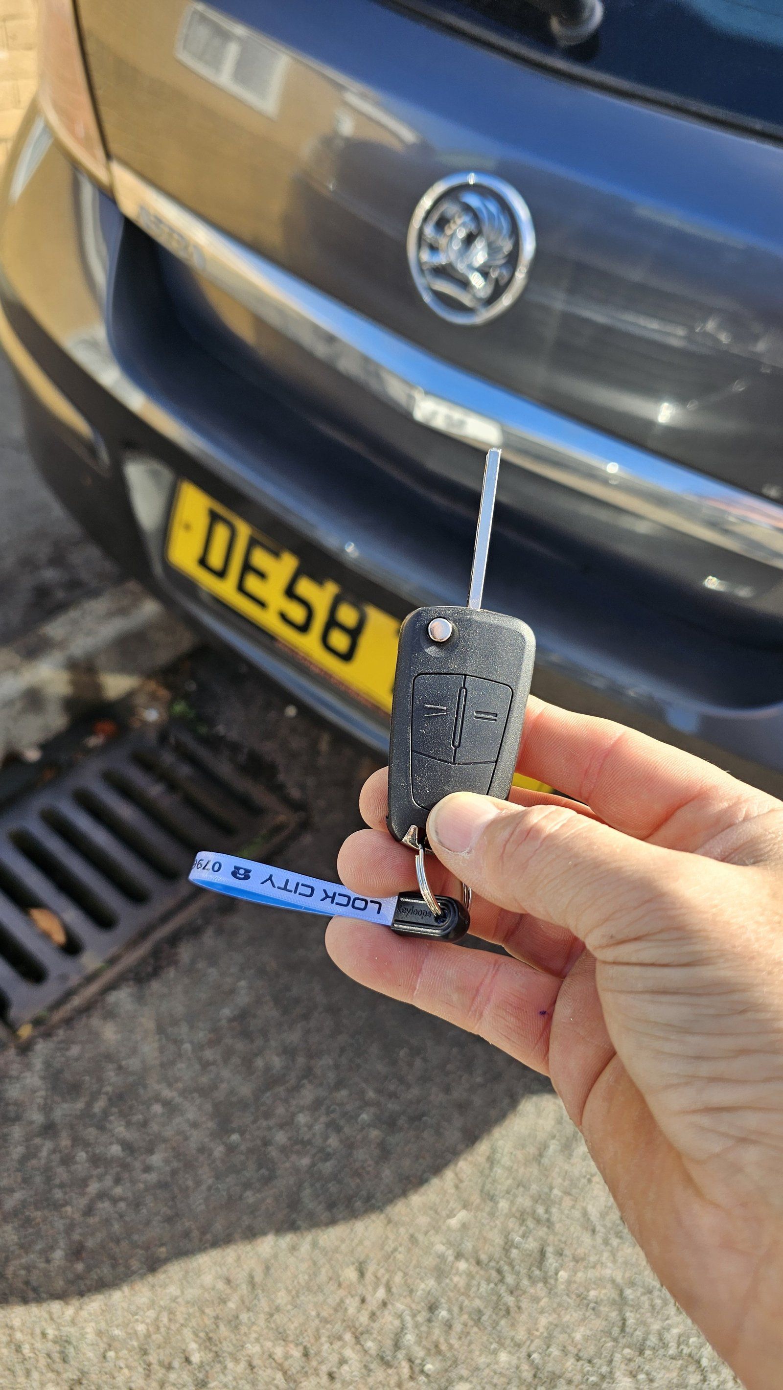 Vauxhall Astra flip key replaced by a Lock City locksmith in Eastville