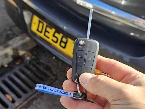 Vauxhall Astra flip key replaced by a Lock City locksmith in Eastville