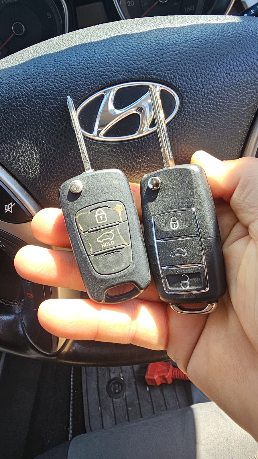 Hyundai I30 flip key (spare key) by Lock City in Hanham