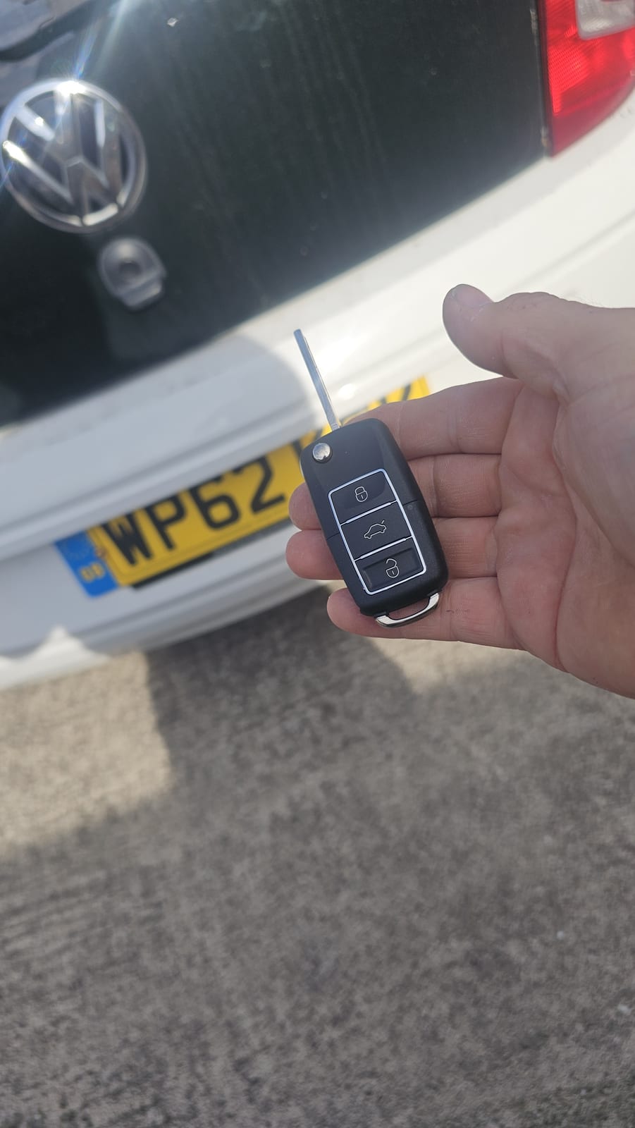 VW Up flip key (all keys lost) by Lock City in Frenchay & Downend