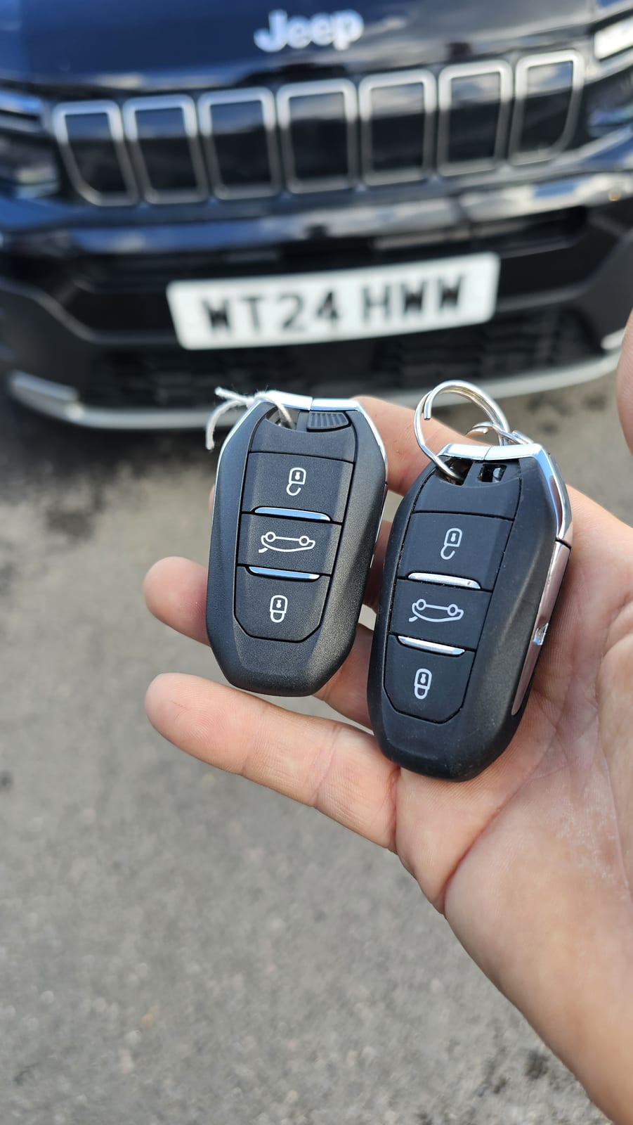 Jeep Avenger chip key (spare key) by Lock City in Wrington