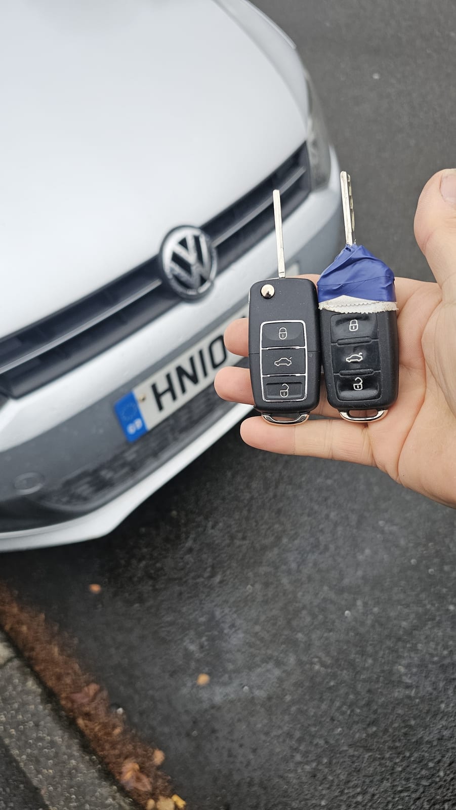VW Polo flip key replaced by a Lock City locksmith in Bristol