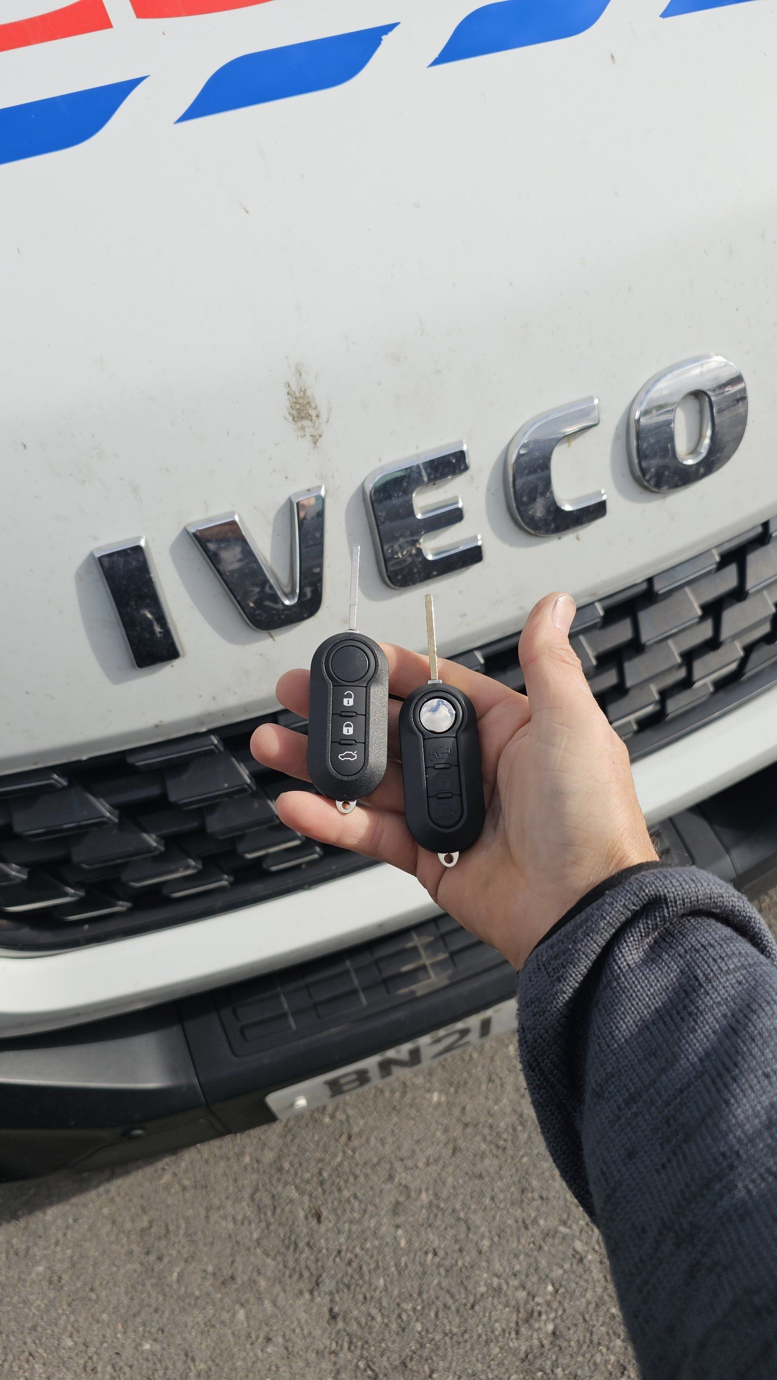 Iveco Daily flip key replaced by a Lock City locksmith in Broadgreen