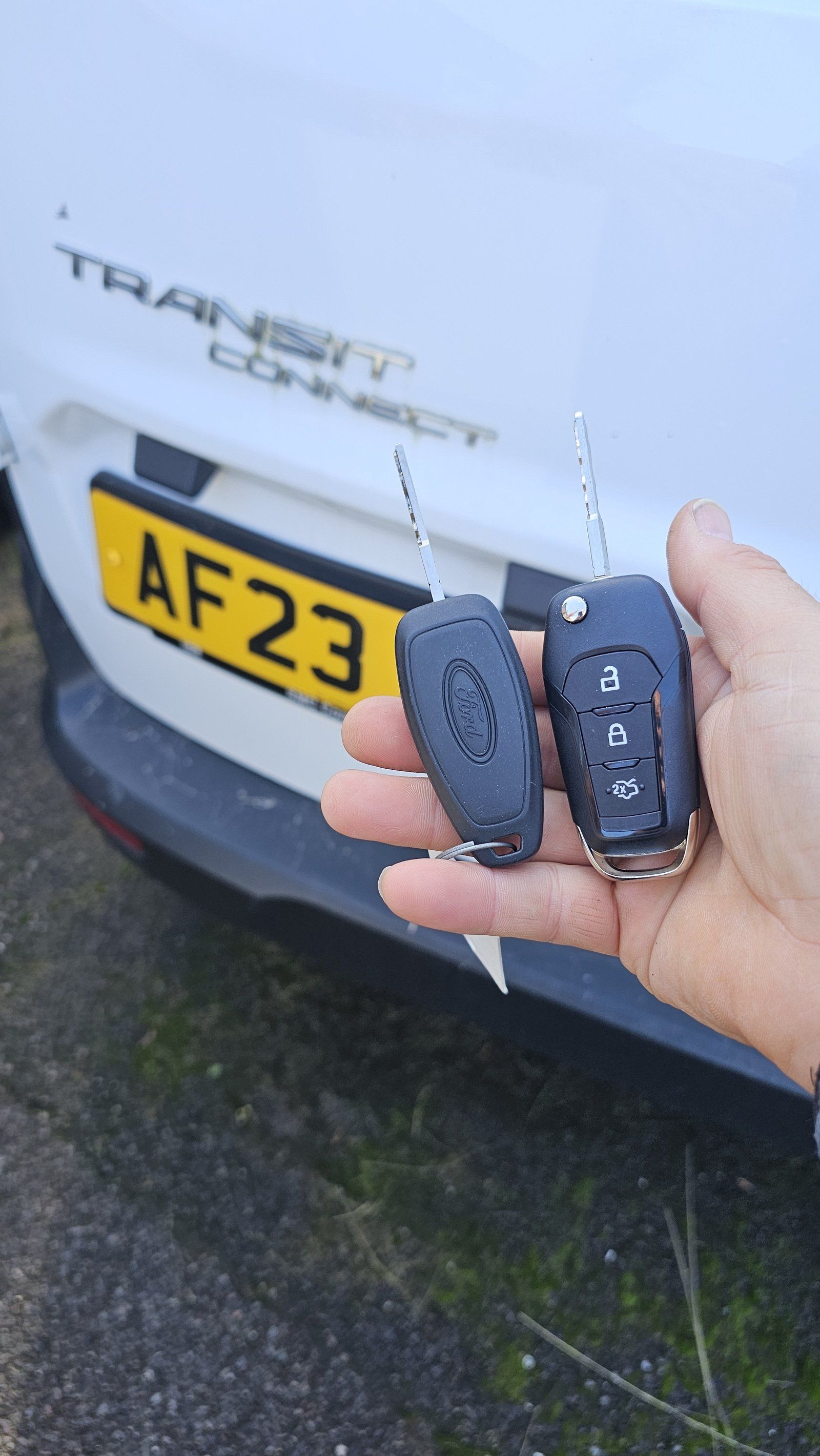 Ford Transit Courier car key replaced by a Lock City locksmith in Publow & Whitchurch
