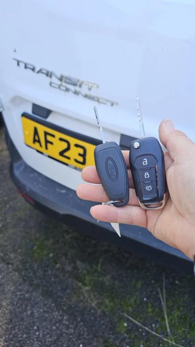 Ford Transit Courier car key replaced by a Lock City locksmith in Publow & Whitchurch