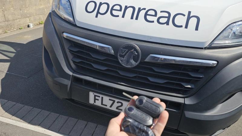 Vauxhall Movano flip key replaced by a Lock City locksmith in Weston-super-Mare