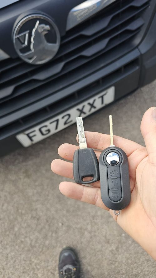 Vauxhall Movano flip key (spare key) by Lock City in Westgate