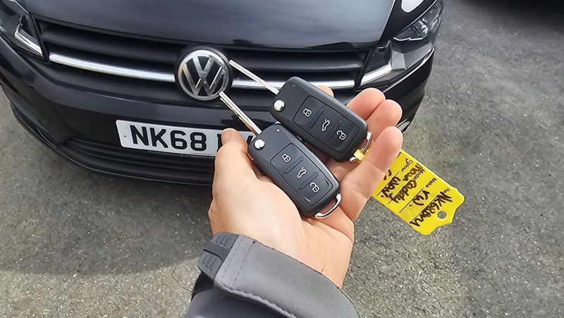 VW Caddy flip key (spare key) by Lock City in Bathavon South
