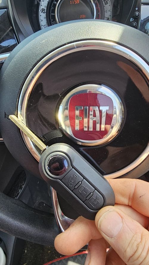Fiat 500 remote-head key (all keys lost) by Lock City in Bishopsworth
