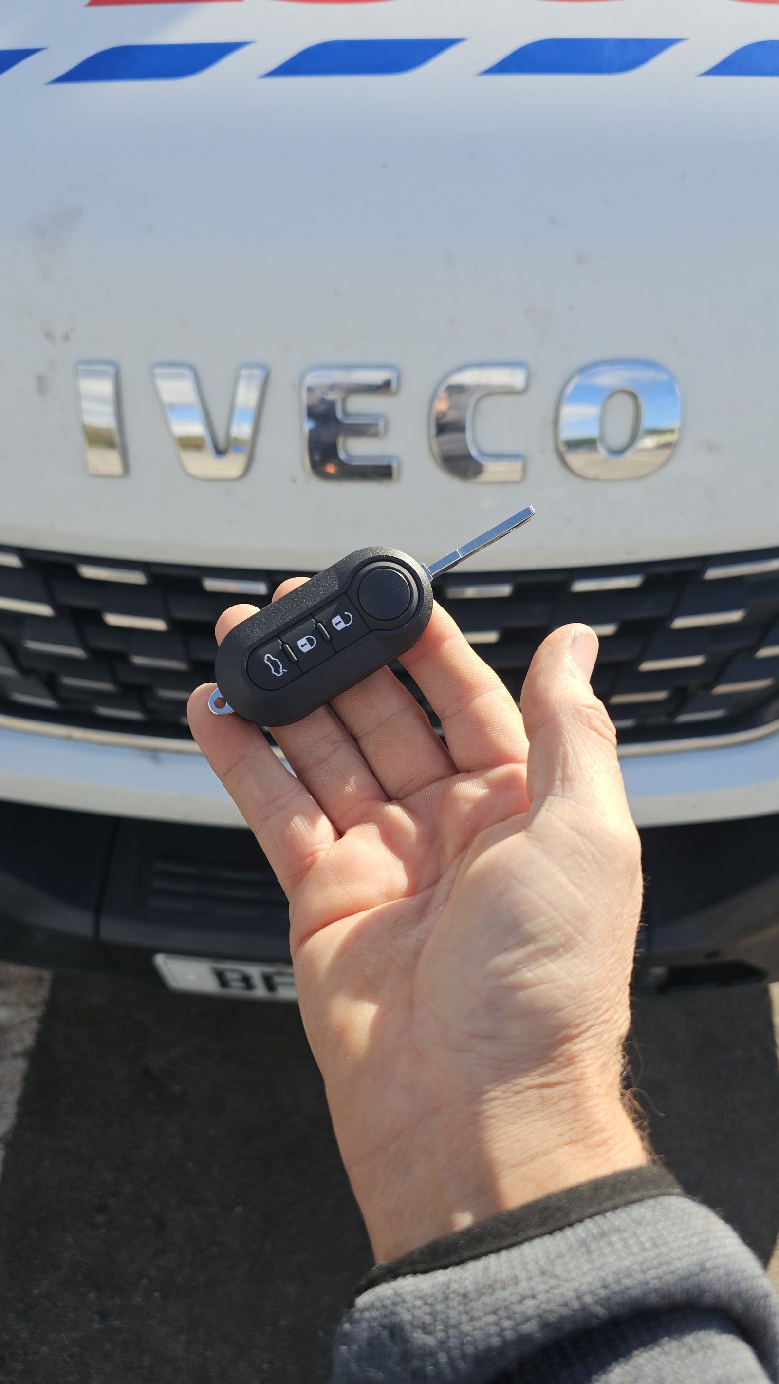 Iveco Daily flip key replaced by a Lock City locksmith in Broadgreen