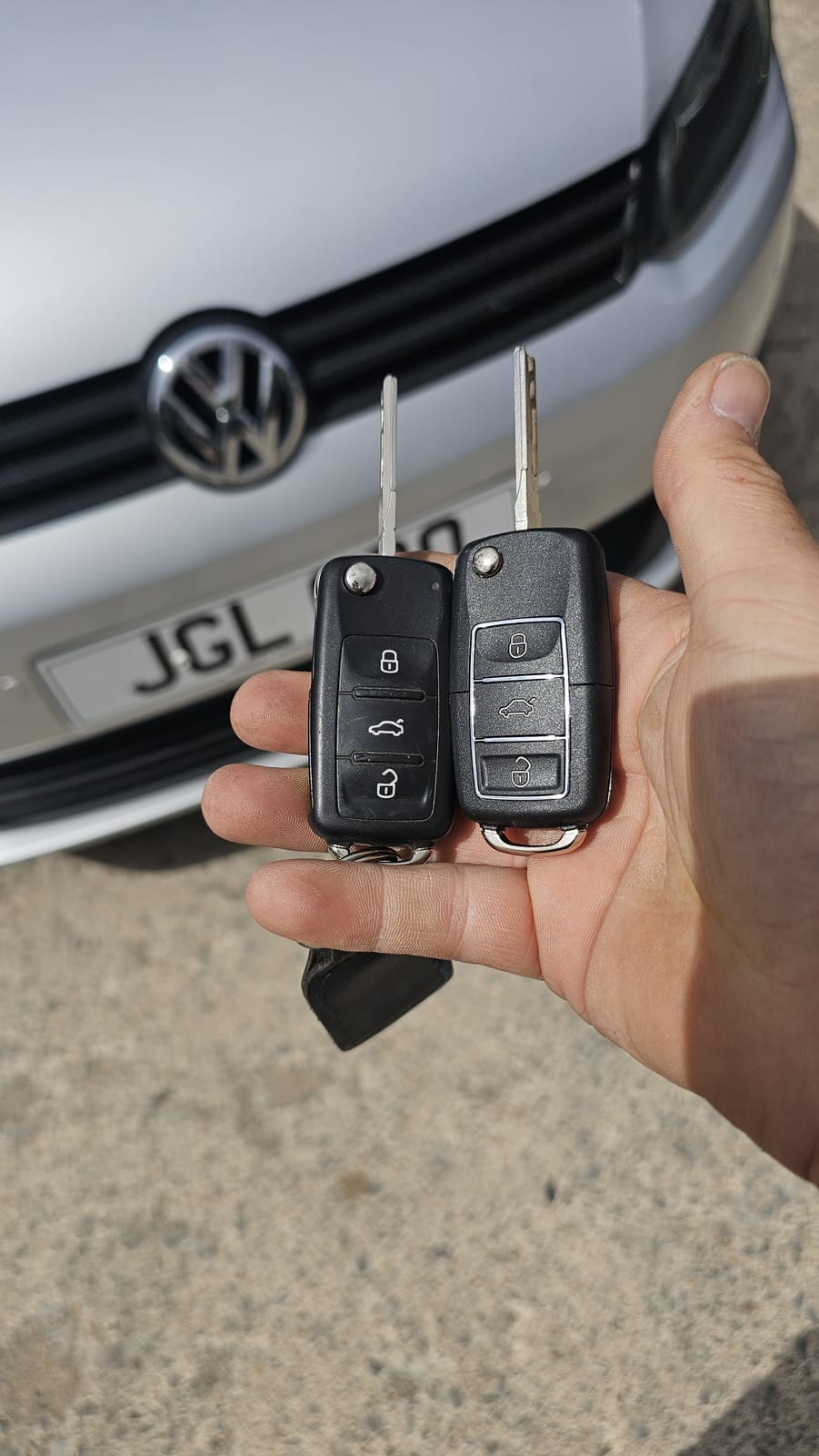 VW Caddy flip key (spare key) by Lock City in Winsley & Westwood