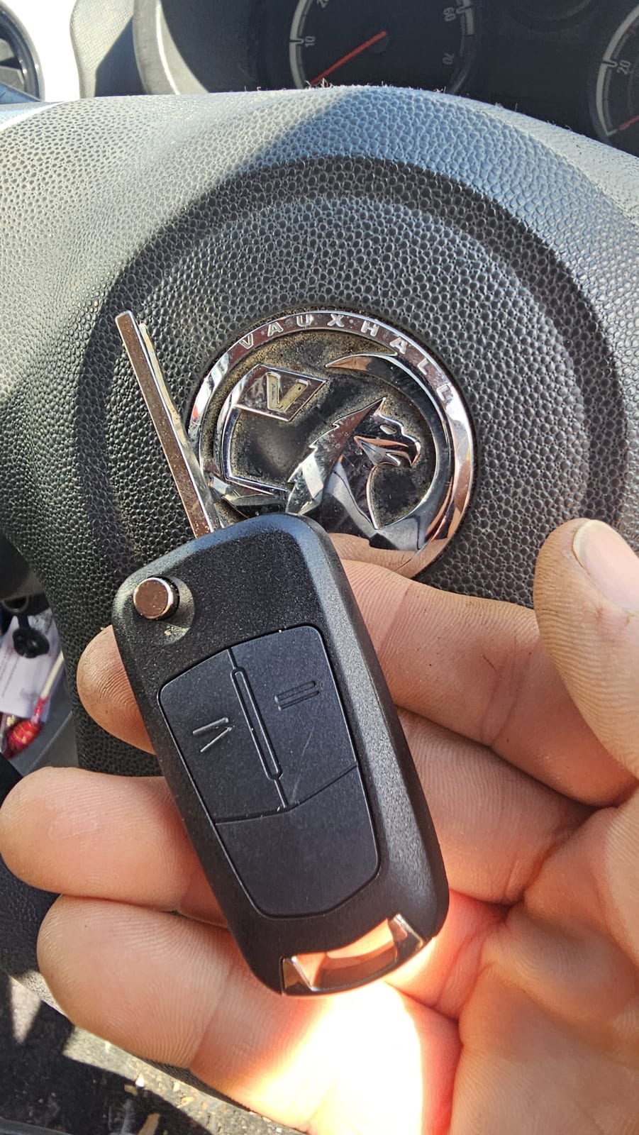 Vauxhall Corsa flip key replaced by a Lock City locksmith in Bristol