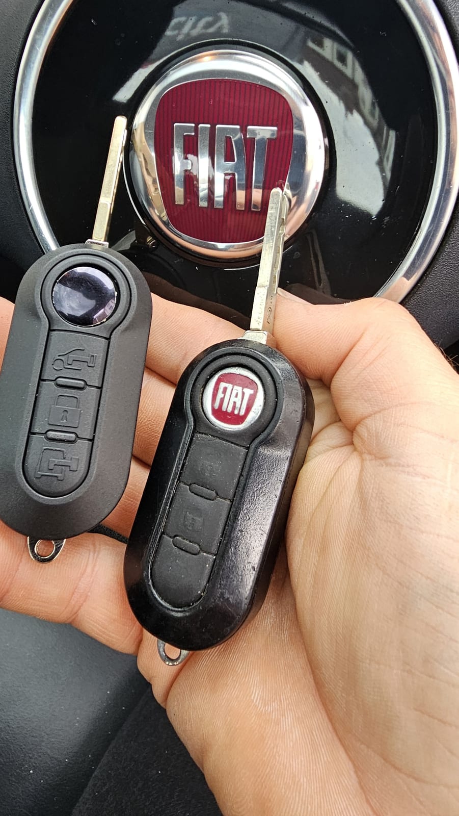 Fiat 500 remote head key replaced by a Lock City locksmith in Bristol