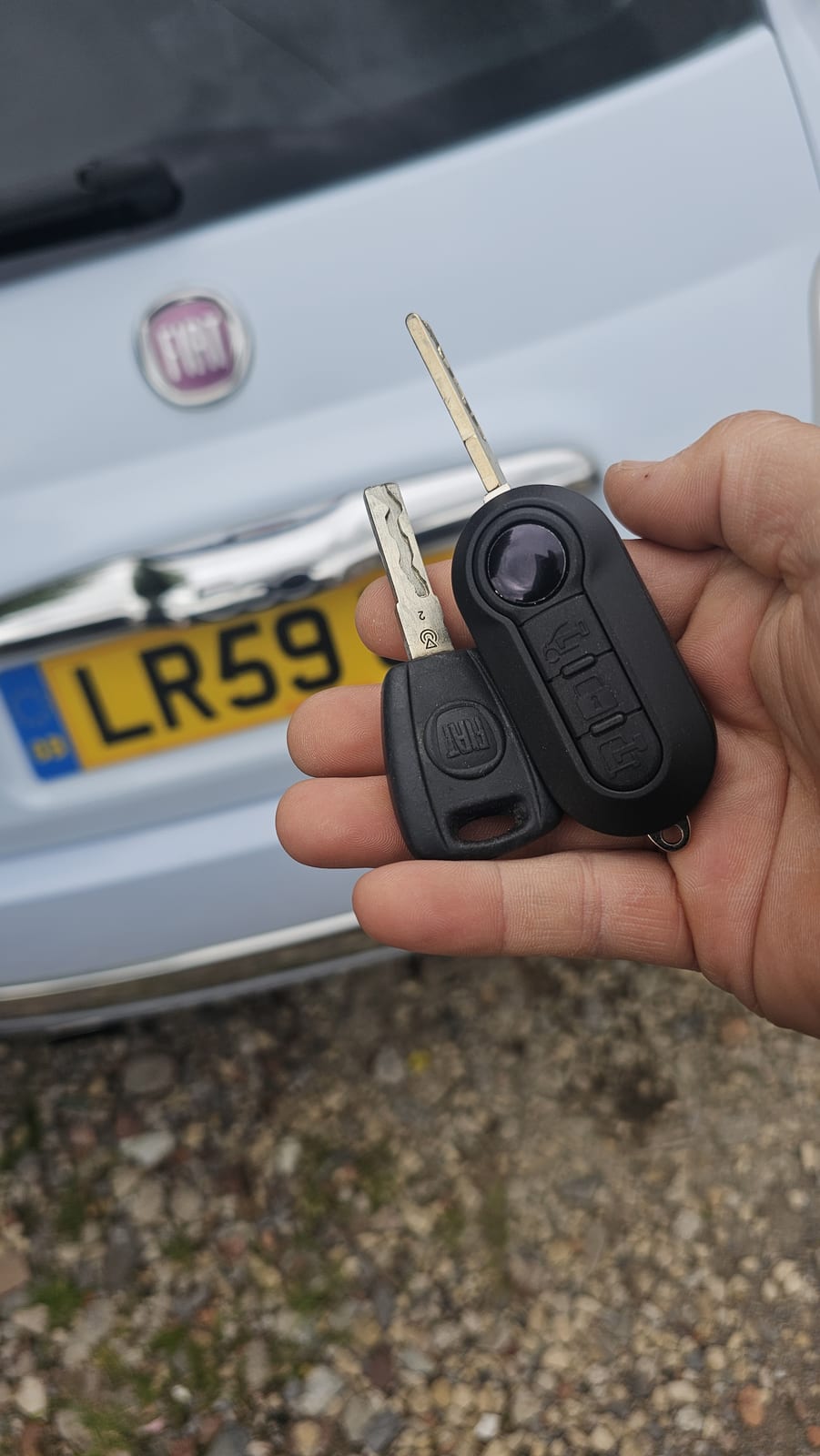Fiat 500 remote-head key (spare key) by Lock City in Filwood