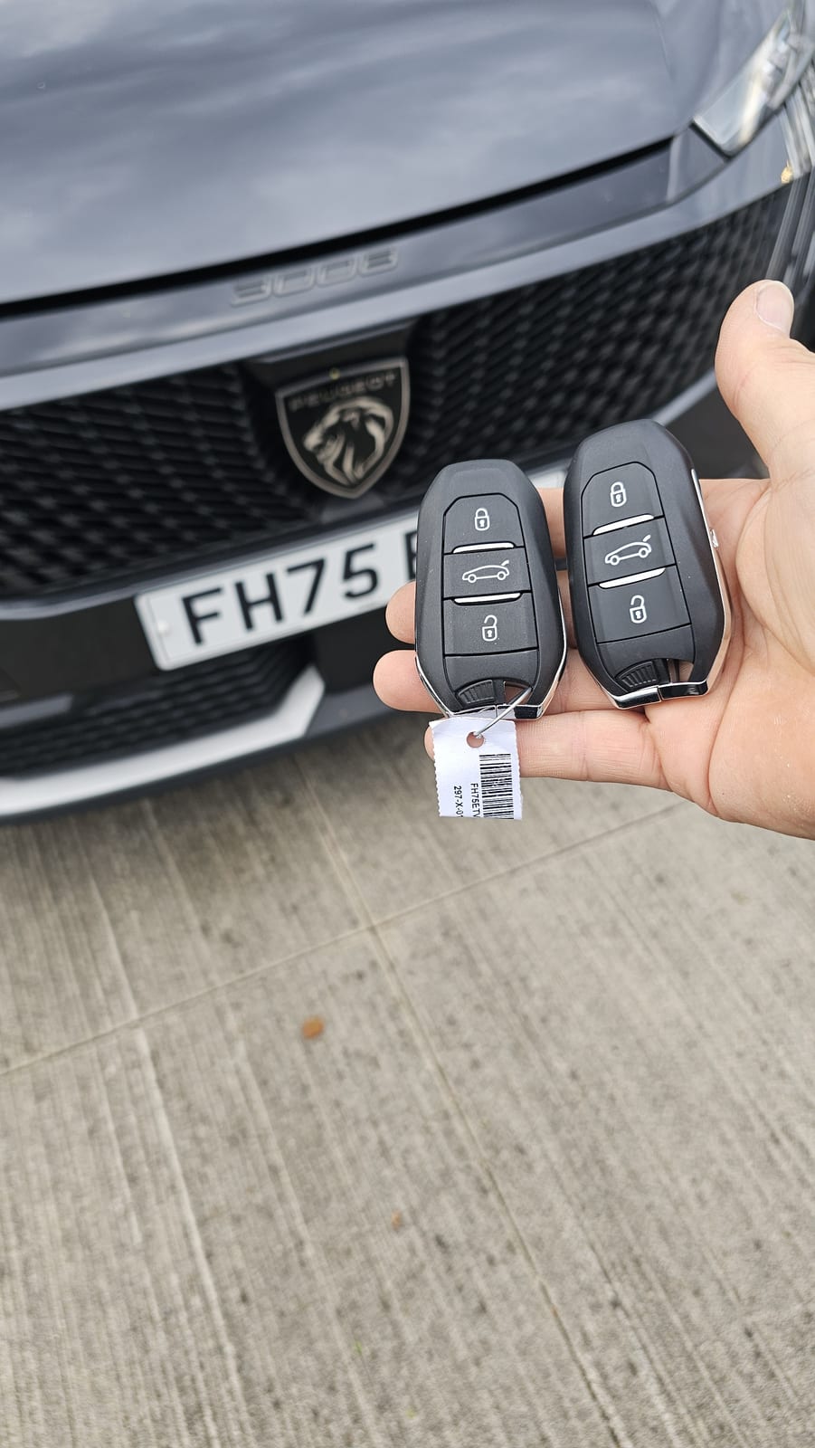 Peugeot 3008 flip key replaced by a Lock City locksmith in Nailsea