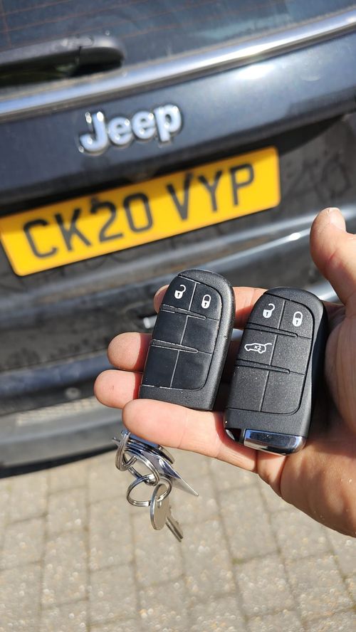 Jeep Compass car key (spare key) by Lock City in Yatton
