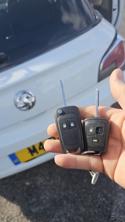 Vauxhall Adam car key (spare key) by Lock City in Hengrove and Whitchurch Park