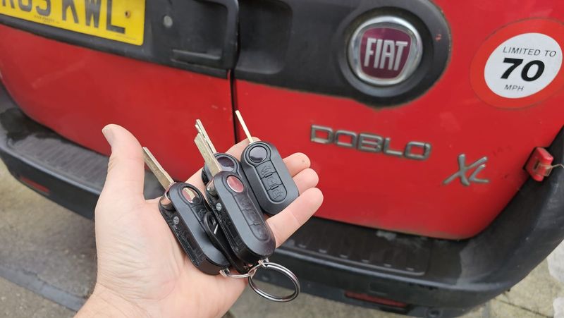 Fiat Doblo flip key (spare key) by Lock City in Filton