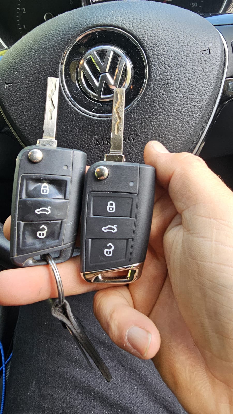 VW Polo flip key replaced by a Lock City locksmith in Bath
