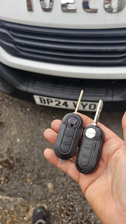 Iveco Daily flip key (spare key) by Lock City in Shaw & Westlea