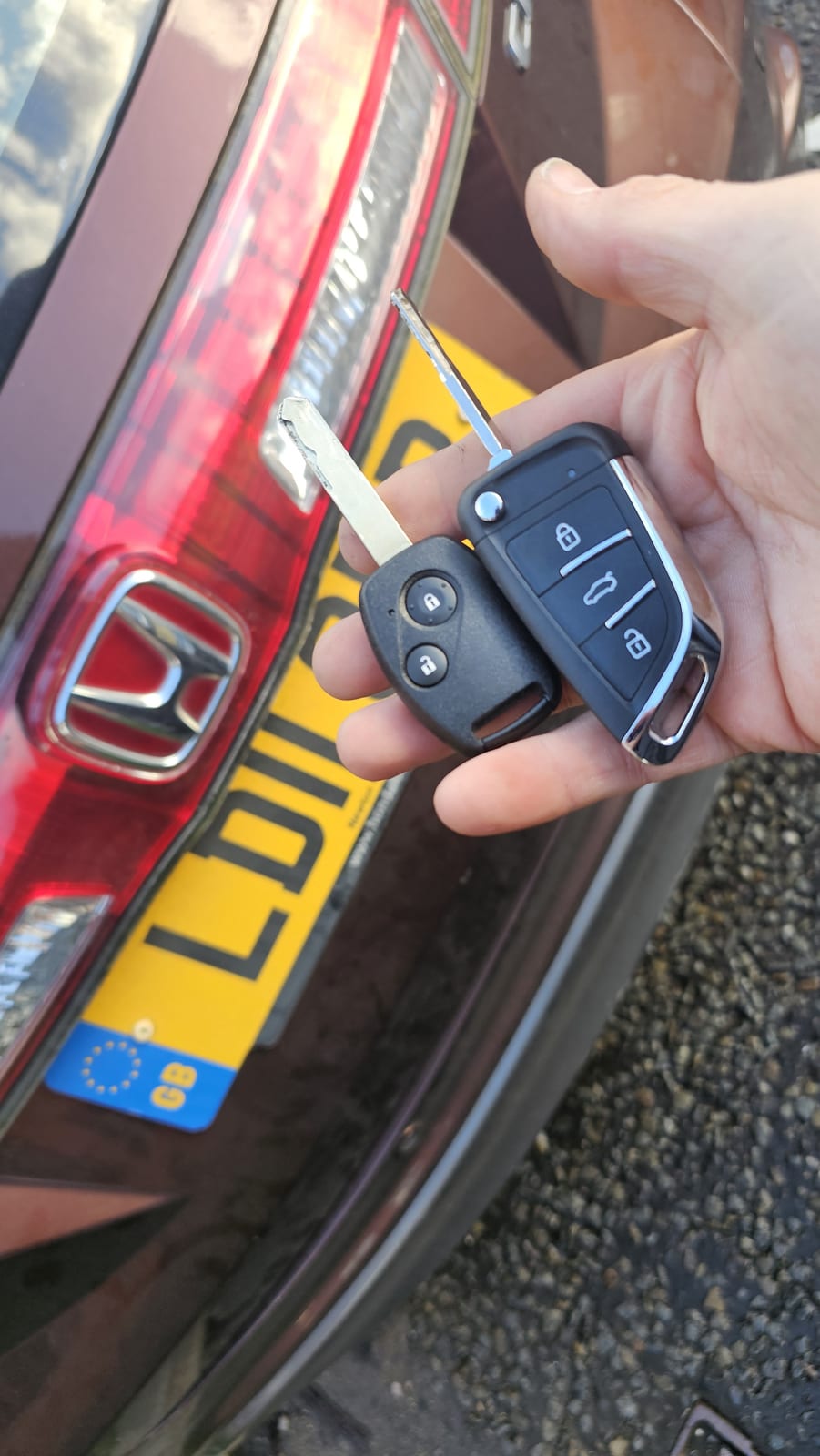 Honda Civic flip key (spare key) by Lock City in Emersons Green
