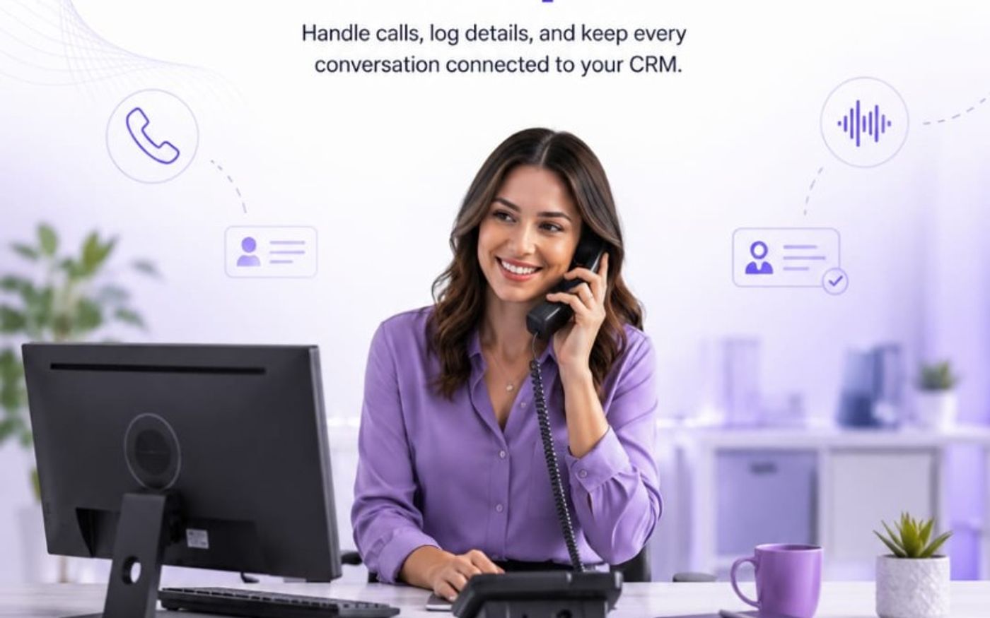 Sales dialer CRM with browser-based calling and lead context